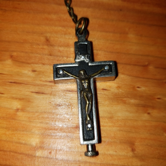 ROMA Crucifix/Cross Reliquary Rosary - Picture 3 of 5